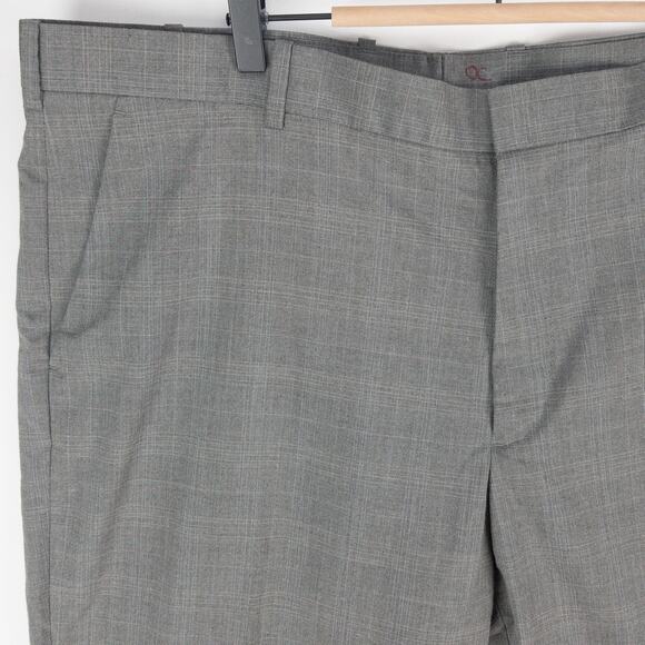 Perry Ellis Travel Lux Dress Pants Men's 40x32 Gray Polyester Blend New Tags - Picture 2 of 16